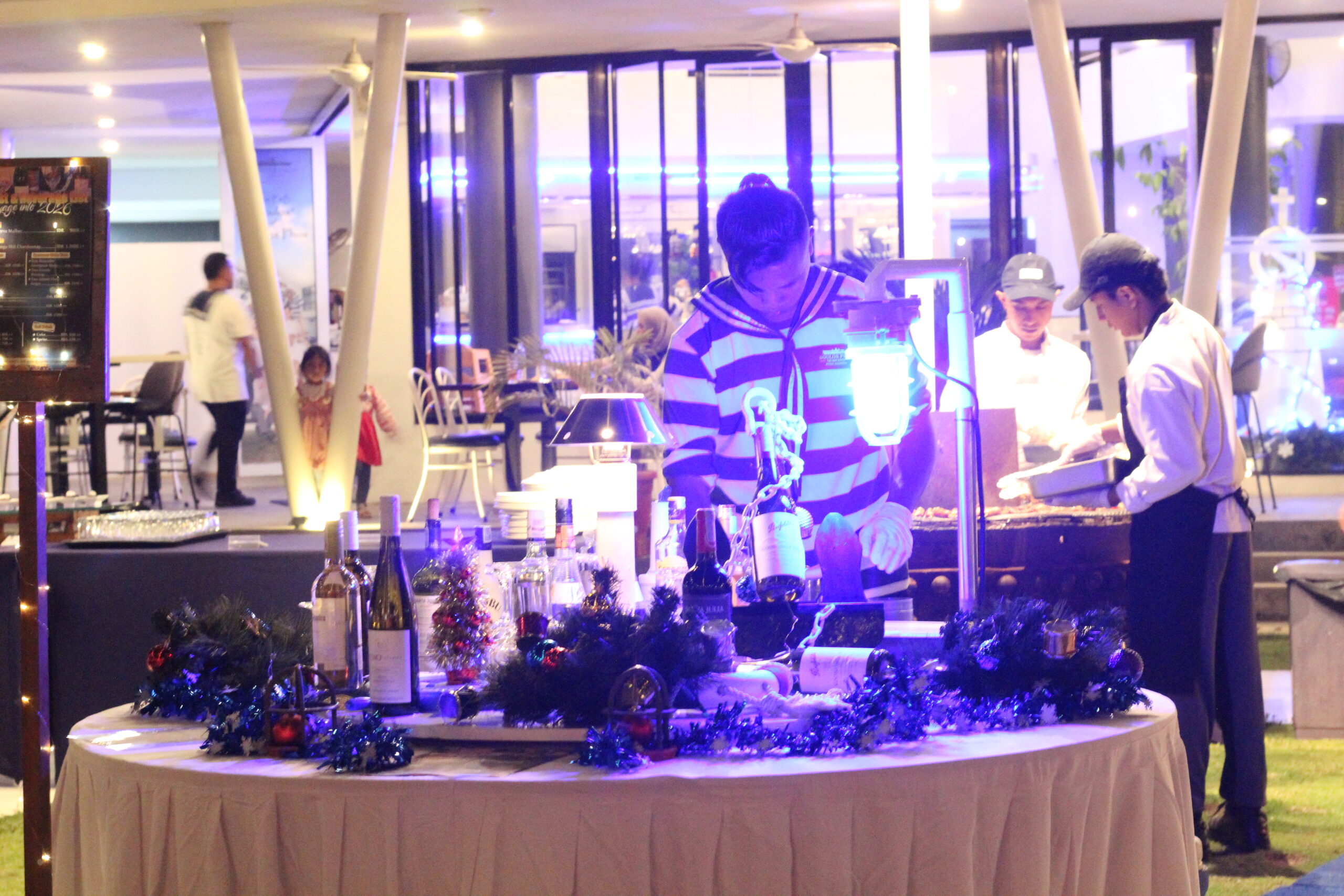 Dedicated crew serving your wine