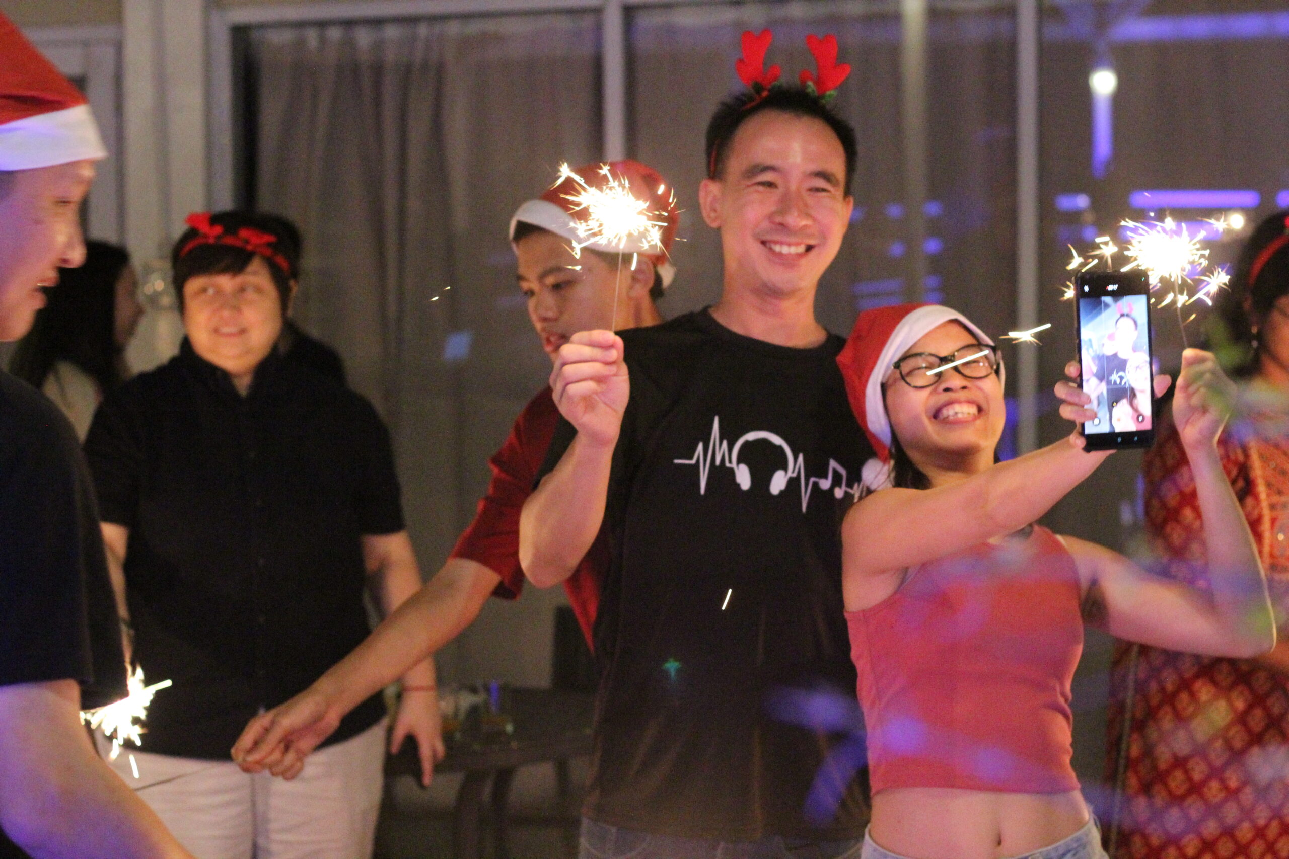 Fun time with the sparklers