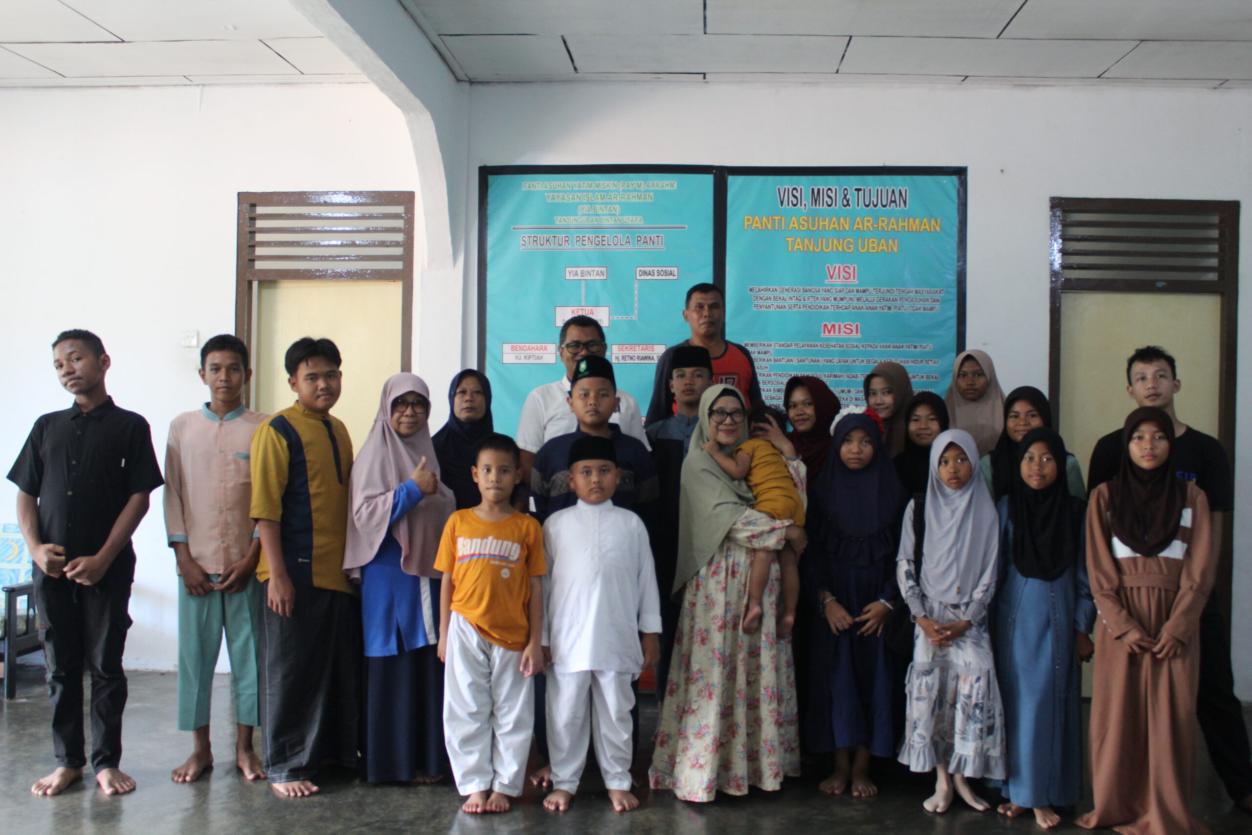 Our crew visiting an orphanage as our charity program