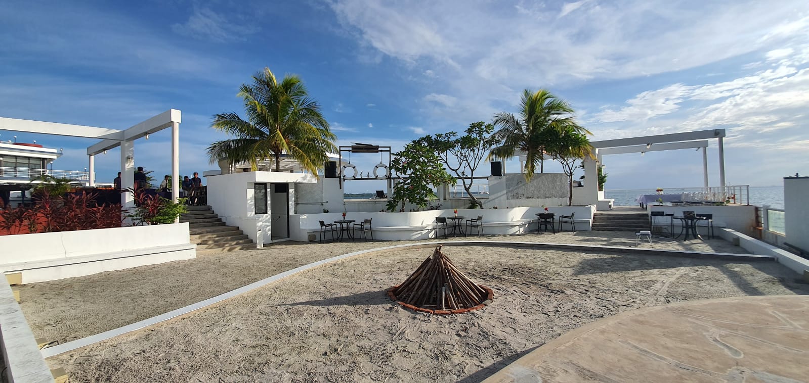 Ready for a bonfire at our Beach Club_