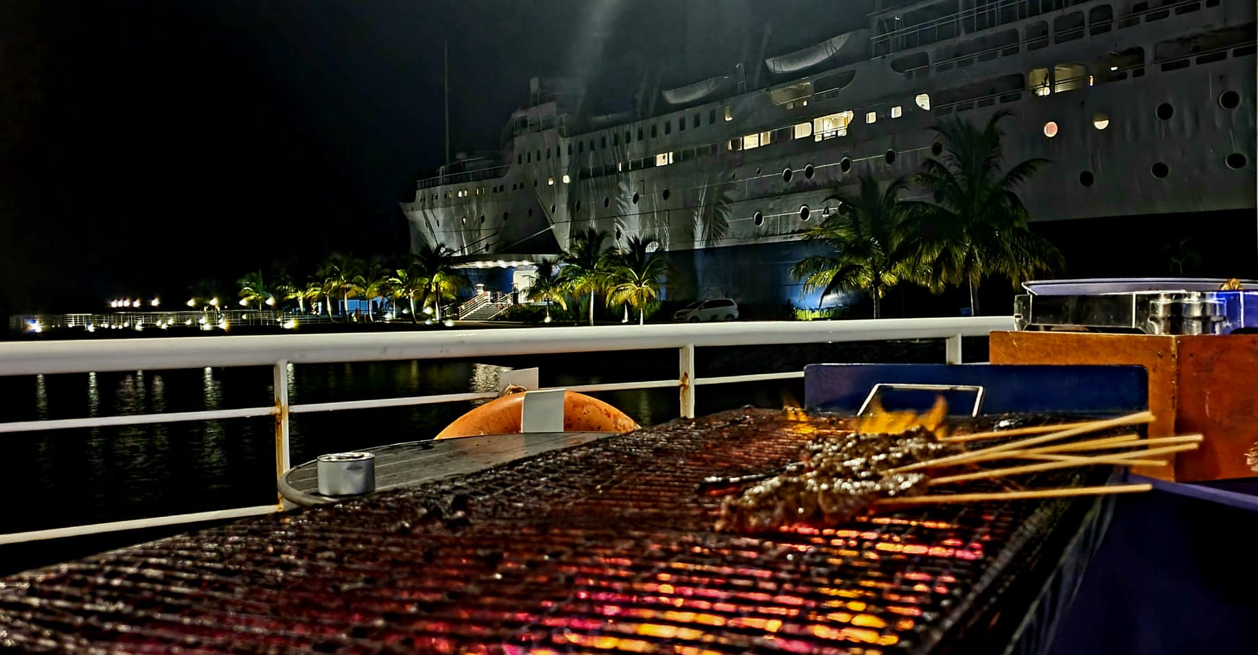 Sea-side barbeque cookout