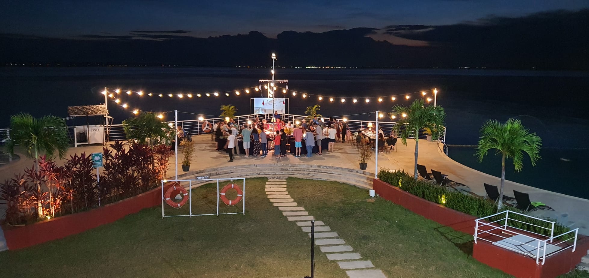 Spacious Concert Deck for gala dinner