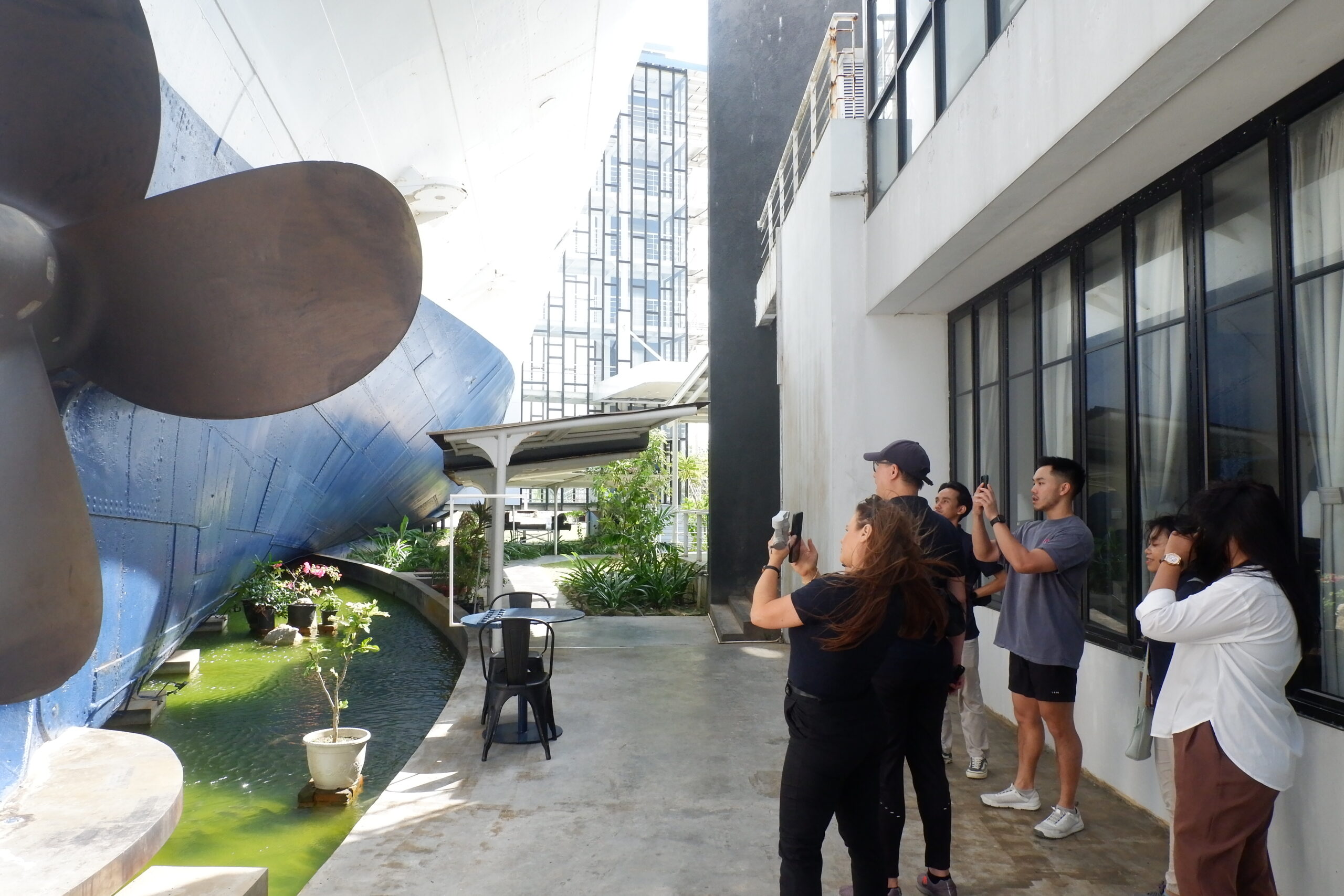 Take a good snap on the Ship_s propeller during Ship Tour