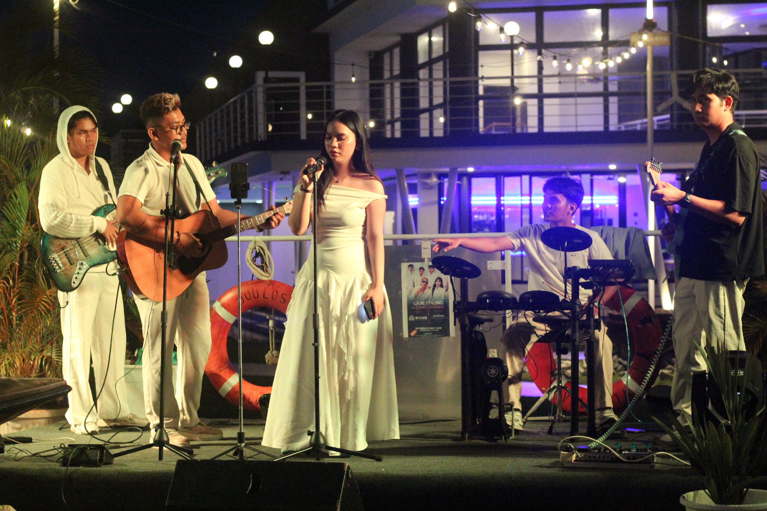 When the Ship as the background of our music stage