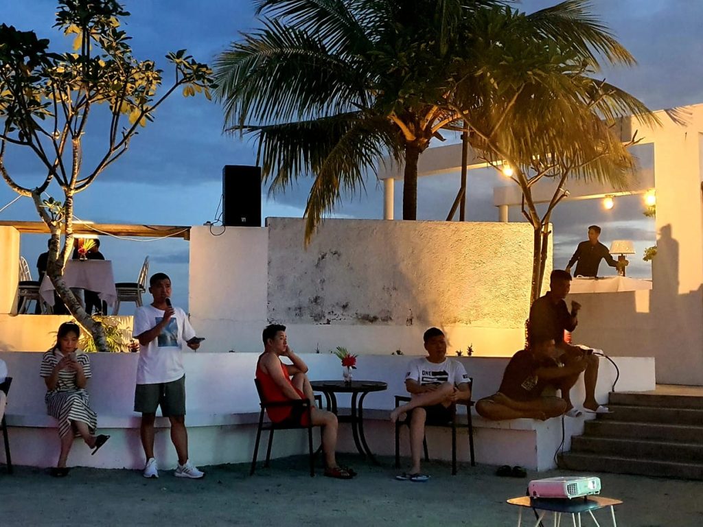 Group event at Beach Club