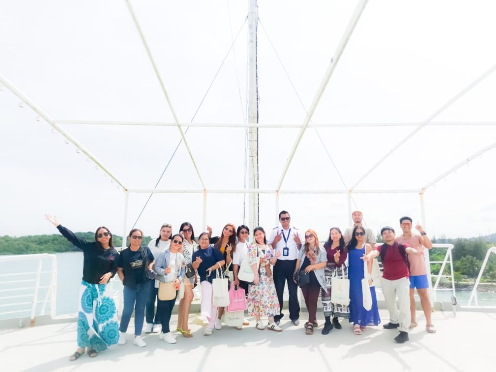 Group photo session at the car deck in deck 5