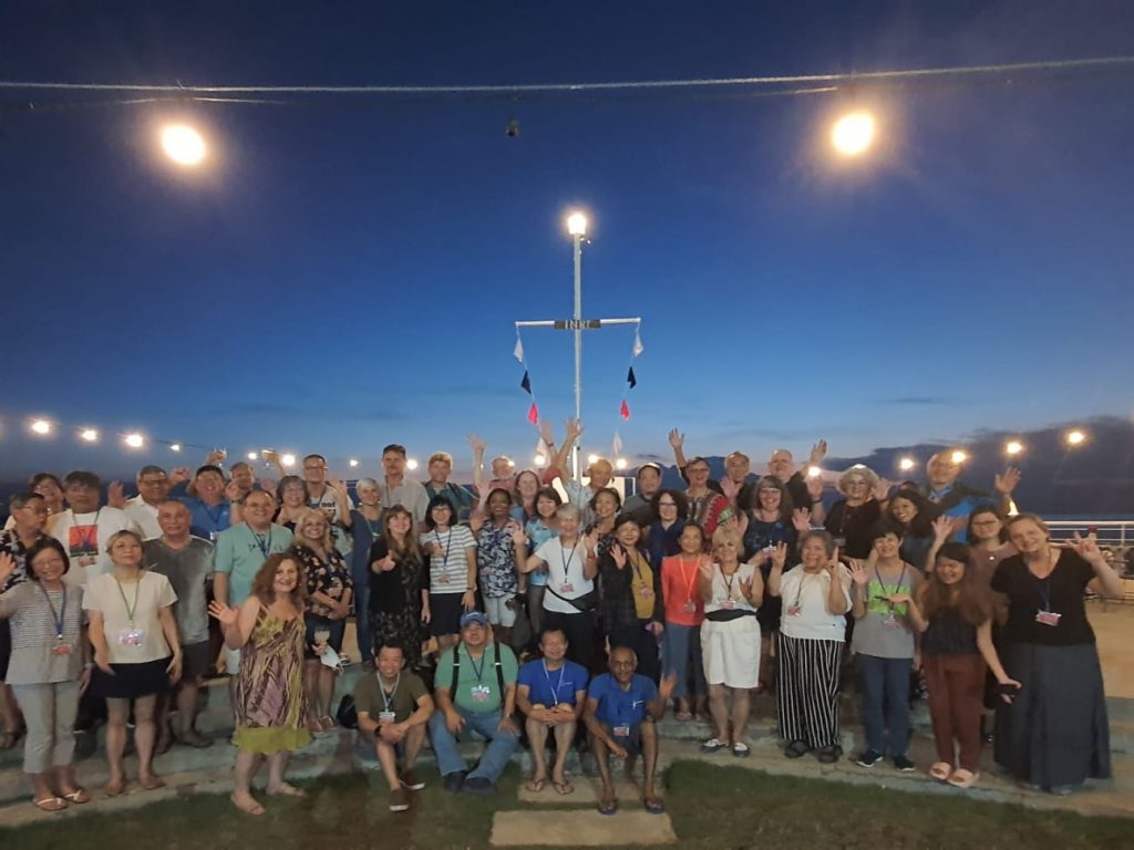 Photo session after group dinner at Concert Deck