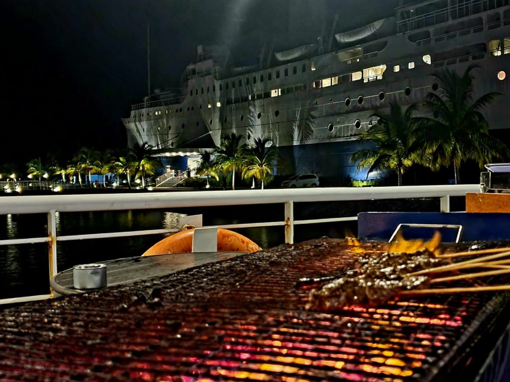 Sea-side barbeque cookout