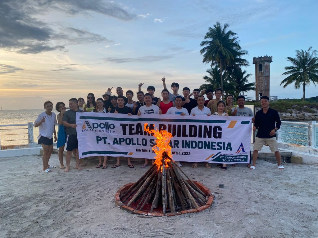 Team building with a bonfire at Beach Club